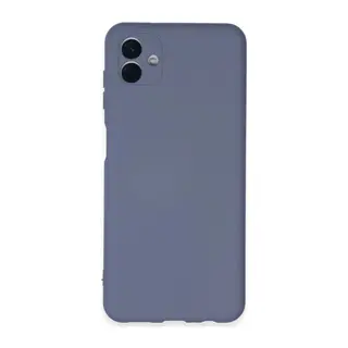 Samsung Galaxy A04E Uyumlu Kılıf Nano içi Kadife Silikon - Gri