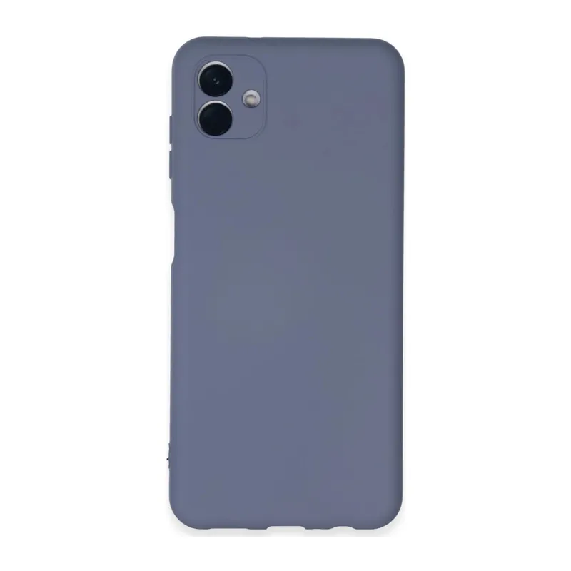Samsung Galaxy A04E Uyumlu Kılıf Nano içi Kadife Silikon - Gri