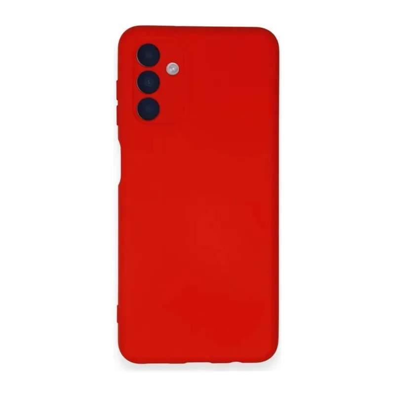 Samsung Galaxy A14 4G Uyumlu Kılıf Nano içi Kadife Silikon - Kırmızı
