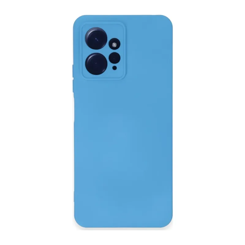 Xiaomi Redmi Note 12 4G Kılıf Nano içi Kadife Silikon - Mavi