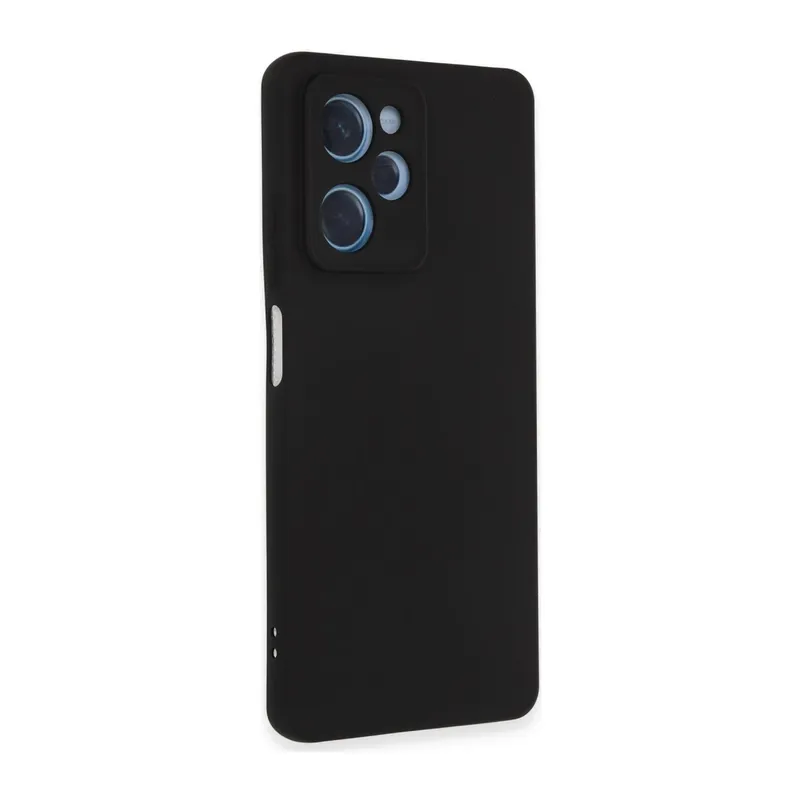 Xiaomi Poco X5 5G Uyumlu Kılıf Nano içi Kadife Silikon - Siyah