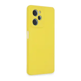 Xiaomi Poco X5 5G Uyumlu Kılıf Nano içi Kadife Silikon - Sarı