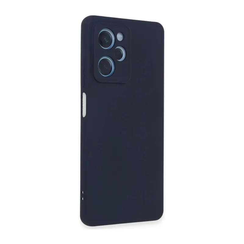 Xiaomi Poco X5 5G Uyumlu Kılıf Nano içi Kadife Silikon - Lacivert