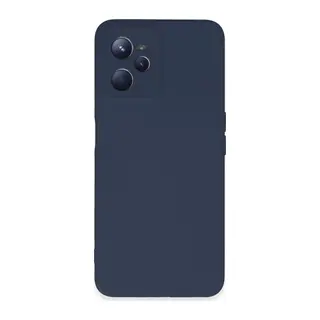 Realme C35 Kılıf Nano içi Kadife Silikon - Lacivert