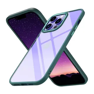 Apple iPhone 13 Pro Max Uyumlu Kılıf Power Silikon - Koyu Yeşil