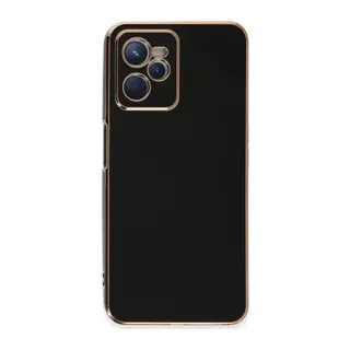 Realme C35 Kılıf Volet Silikon - Siyah