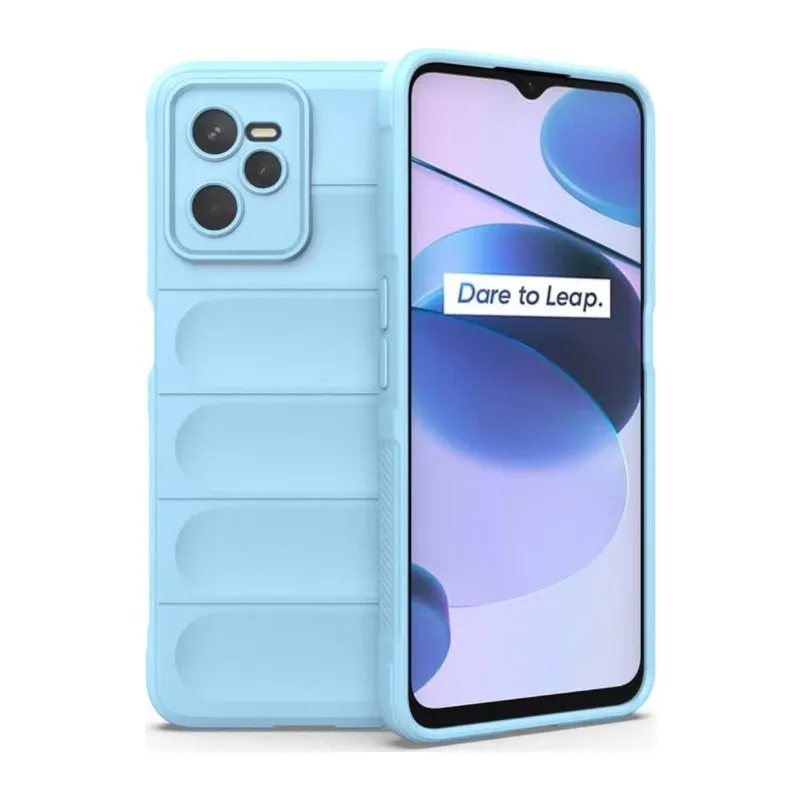 Realme C35 Kılıf Optimum Silikon - Sky Blue