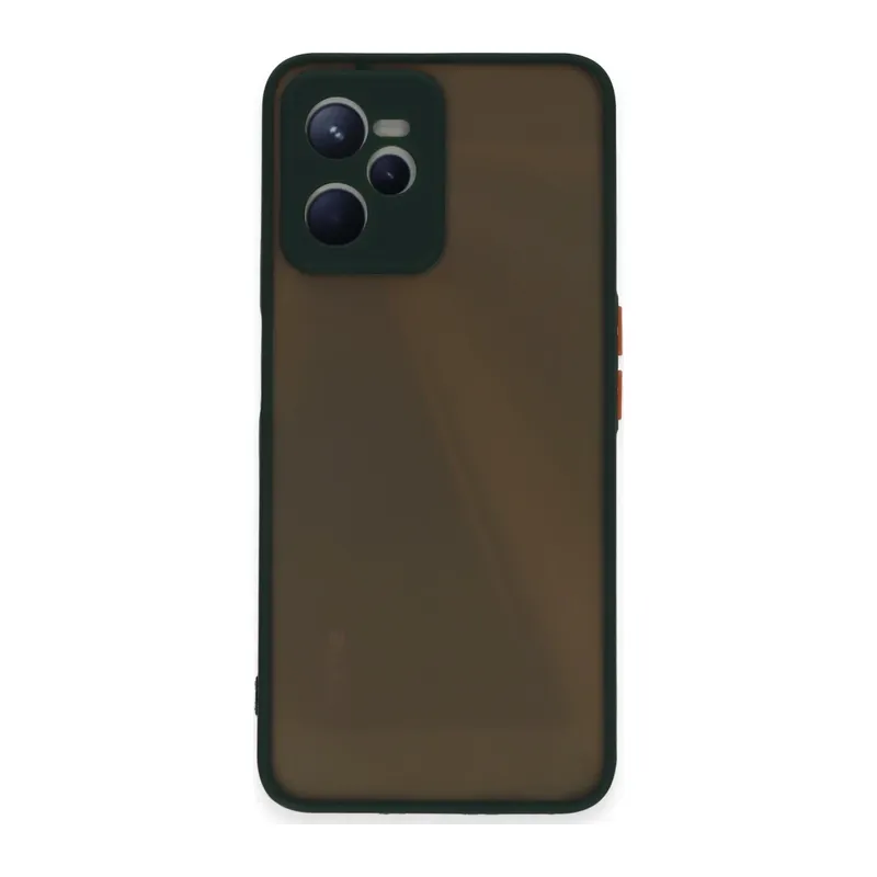 Realme C35 Kılıf Montreal Silikon Kapak - Yeşil