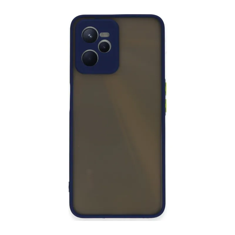 Realme C35 Kılıf Montreal Silikon Kapak - Lacivert