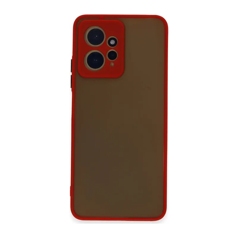 Xiaomi Redmi Note 12 4G Kılıf Montreal Silikon Kapak - Kırmızı
