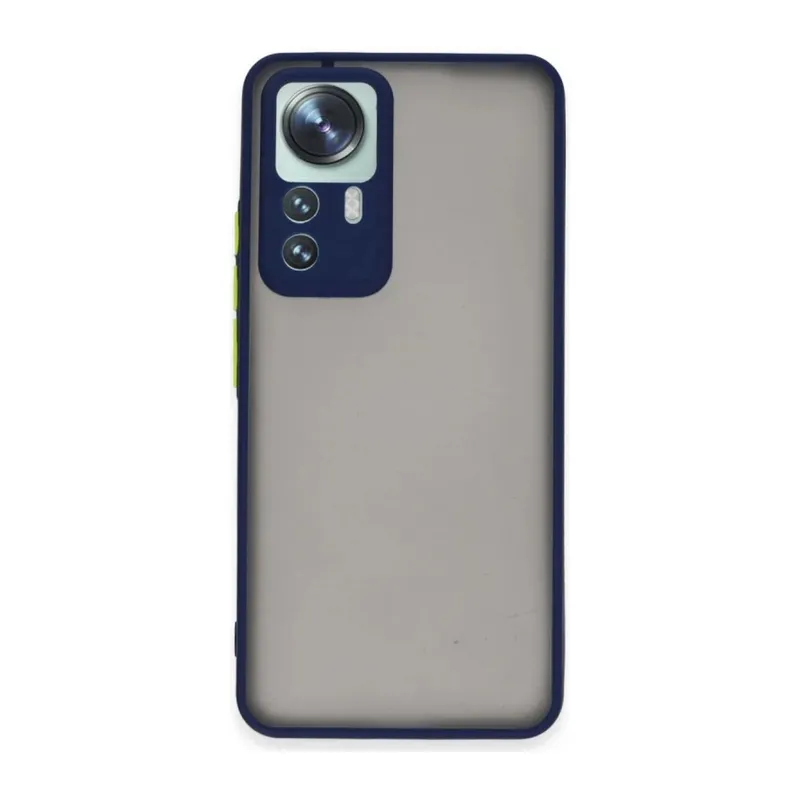 Xiaomi Mi 12T Pro Uyumlu Kılıf Montreal Silikon Kapak - Lacivert