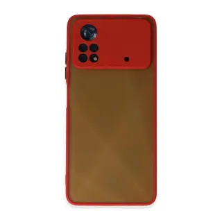 Xiaomi Poco X4 Pro 5G Uyumlu Kılıf Montreal Silikon Kapak - Kırmızı