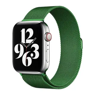 Apple Watch 38mm Uyumlu Metal Mıknatıslı Kordon - Yeşil