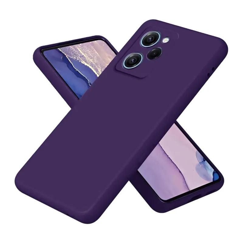 Xiaomi Poco X5 Pro 5G Uyumlu Nano içi Kadife Silikon - Mor