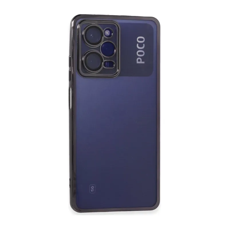 Xiaomi Poco X5 Pro 5G Uyumlu Kılıf Lensli Silikon - Mor