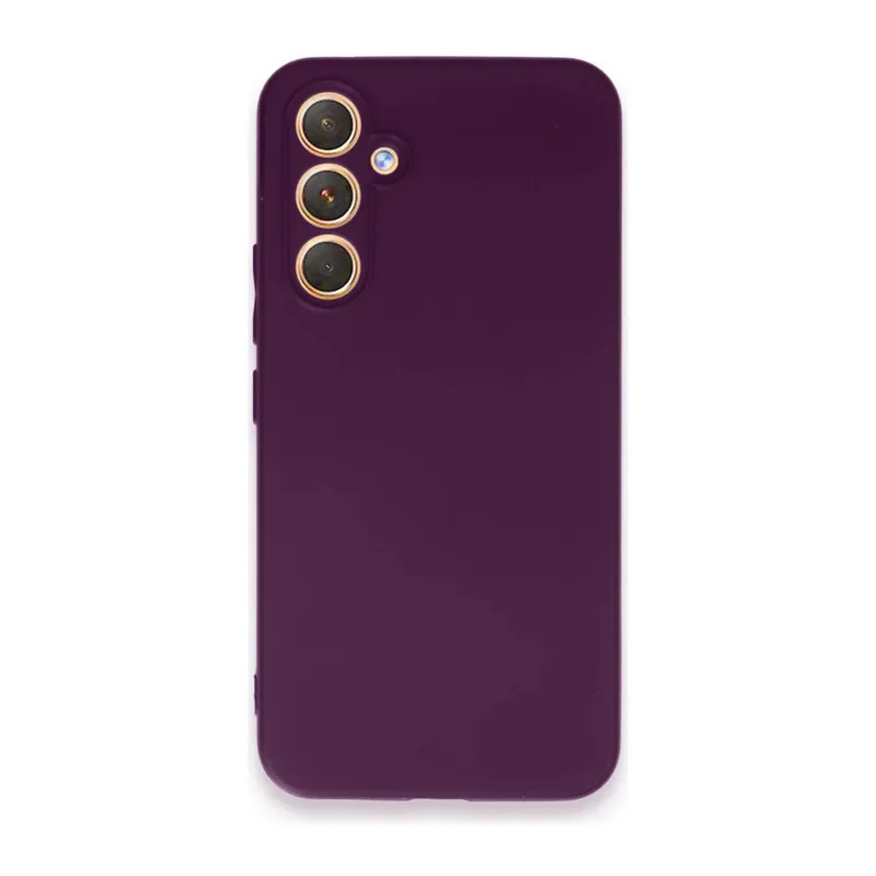 Samsung Galaxy A54 5G Uyumlu Kılıf First Silikon - Mor