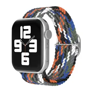 Apple Watch 42mm Uyumlu Star Kordon - Gri-Turuncu
