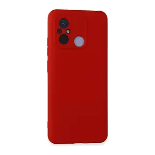 Xiaomi Redmi 12C Kılıf Nano içi Kadife Silikon - Kırmızı