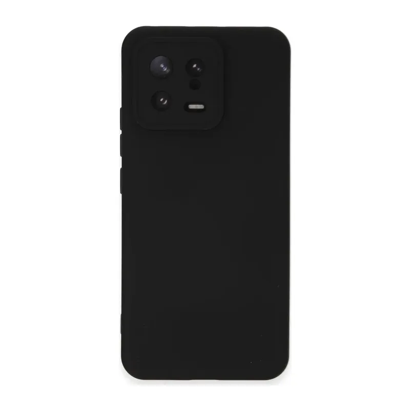 Xiaomi Mi 13 Uyumlu Kılıf Nano içi Kadife Silikon - Siyah