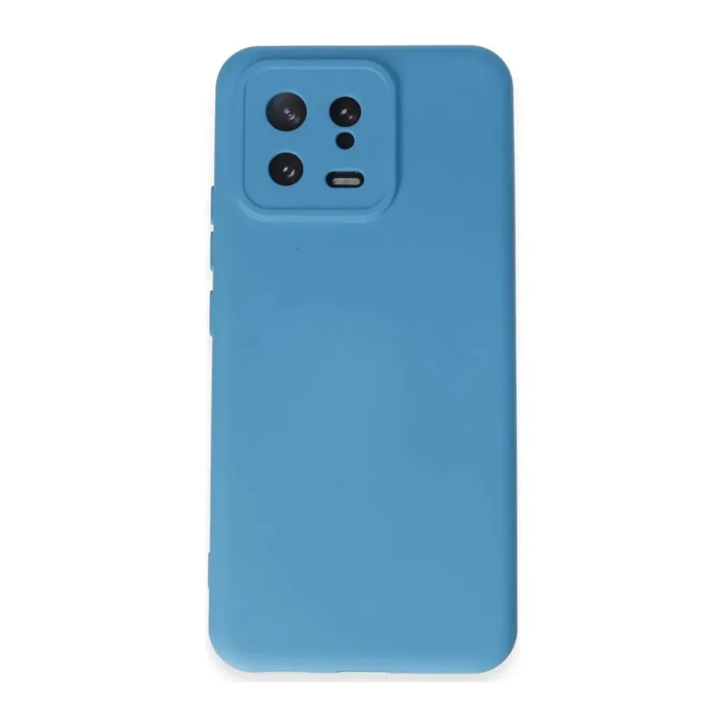 Xiaomi Mi 13 Uyumlu Kılıf Nano içi Kadife Silikon - Mavi