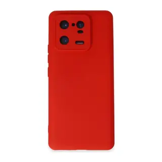 Xiaomi Mi 13 Pro Uyumlu Kılıf Nano içi Kadife Silikon - Kırmızı