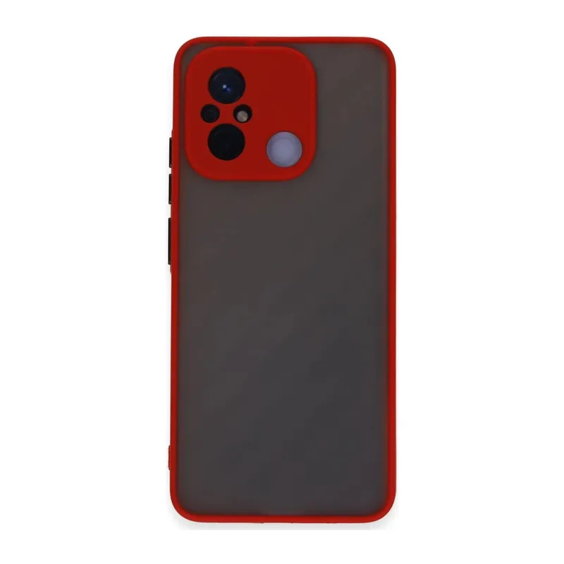 Xiaomi Redmi 12C Uyumlu Kılıf Montreal Silikon Kapak - Kırmızı