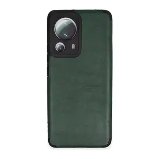 Xiaomi Mi 13 Lite Kılıf Loop Deri Silikon - Yeşil