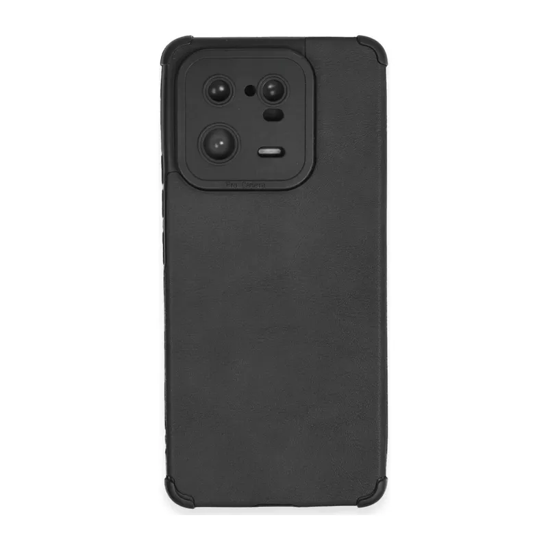 Xiaomi Mi 13 Pro Uyumlu Kılıf Loop Deri Silikon - Siyah