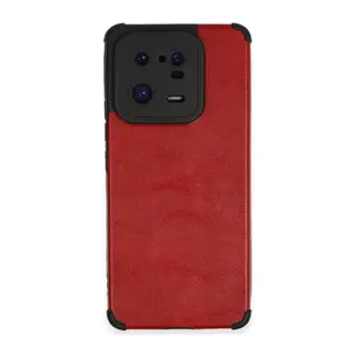 Xiaomi Mi 13 Pro Uyumlu Kılıf Loop Deri Silikon - Kırmızı