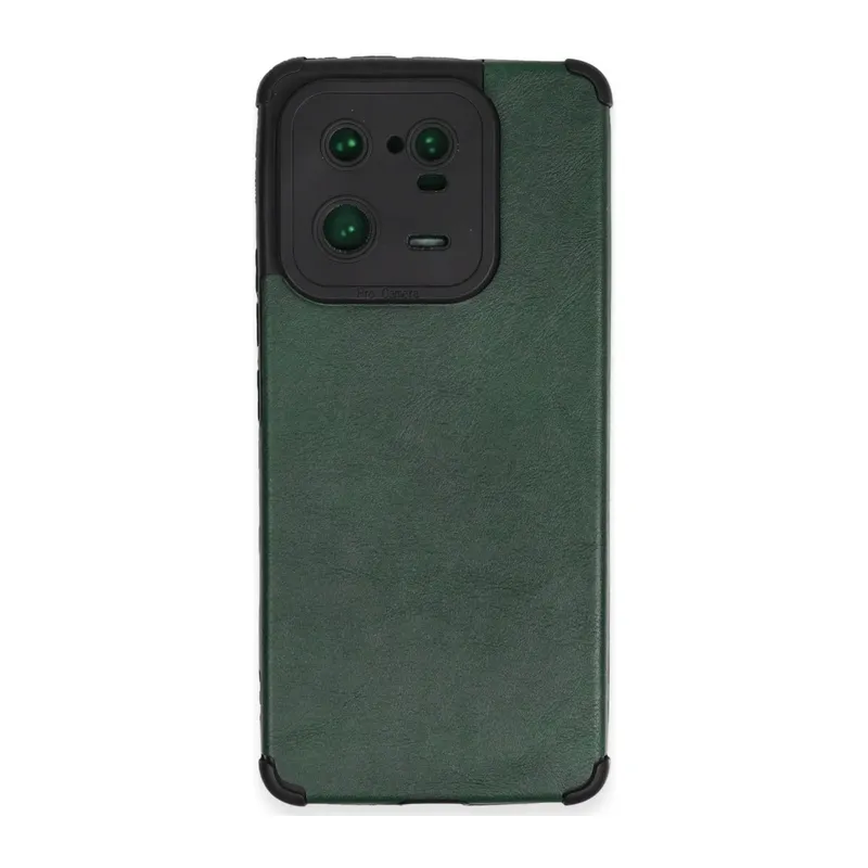 Xiaomi Mi 13 Pro Uyumlu Kılıf Loop Deri Silikon - Yeşil