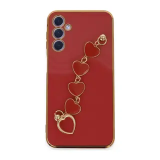 Samsung Galaxy A24 4G Uyumlu Kılıf Esila Silikon - Kırmızı