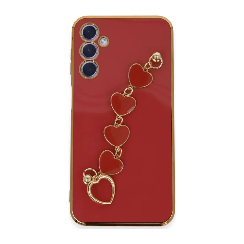 Samsung Galaxy A24 4G Uyumlu Kılıf Esila Silikon - Kırmızı