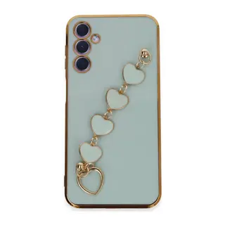 Samsung Galaxy A24 4G Uyumlu Kılıf Esila Silikon - Su Yeşili