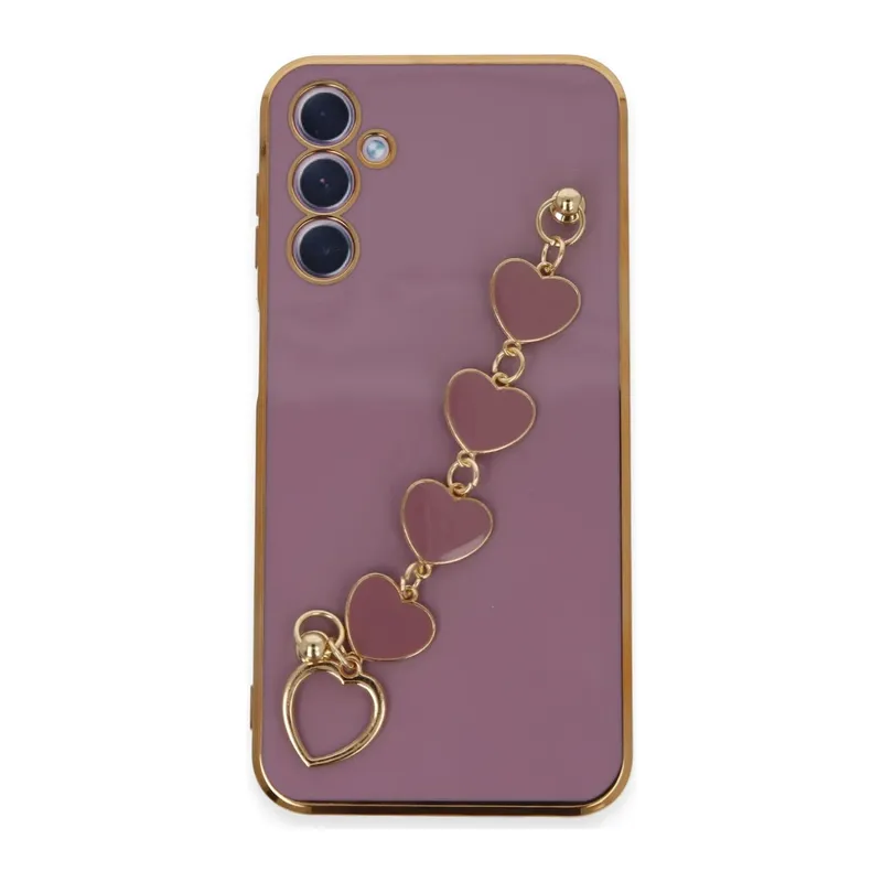 Samsung Galaxy A24 4G Uyumlu Kılıf Esila Silikon - Mor