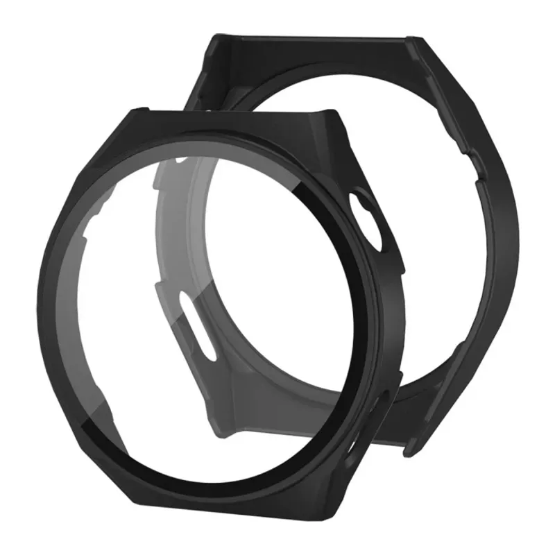 Huawei Watch GT2 46mm Dota Camlı Kasa Ekran Koruyucu - Siyah