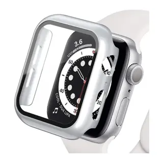 Apple Watch Ultra 49mm Uyumlu Camlı Kasa Ekran Koruyucu - Gümüş