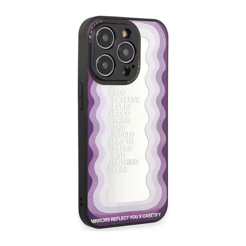Apple iPhone 12 Pro Max Uyumlu Kılıf Mirror Desenli Kapak - Mirror - 5