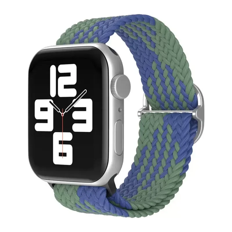 Apple Watch 38mm Uyumlu Star Kordon - Yeşil-Lacivert