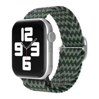 Apple Watch 38mm Uyumlu Star Kordon - Zigzag Yeşil-Siyah