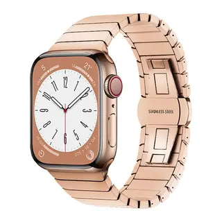 Apple Watch 38mm Uyumlu KR413 Fine Steel Kordon - Rose