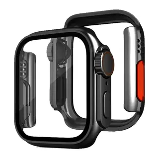 Apple Watch 40mm Uyumlu Watch 49mm Kasa Dönüştürücü ve Ekran Koruyucu - Siyah