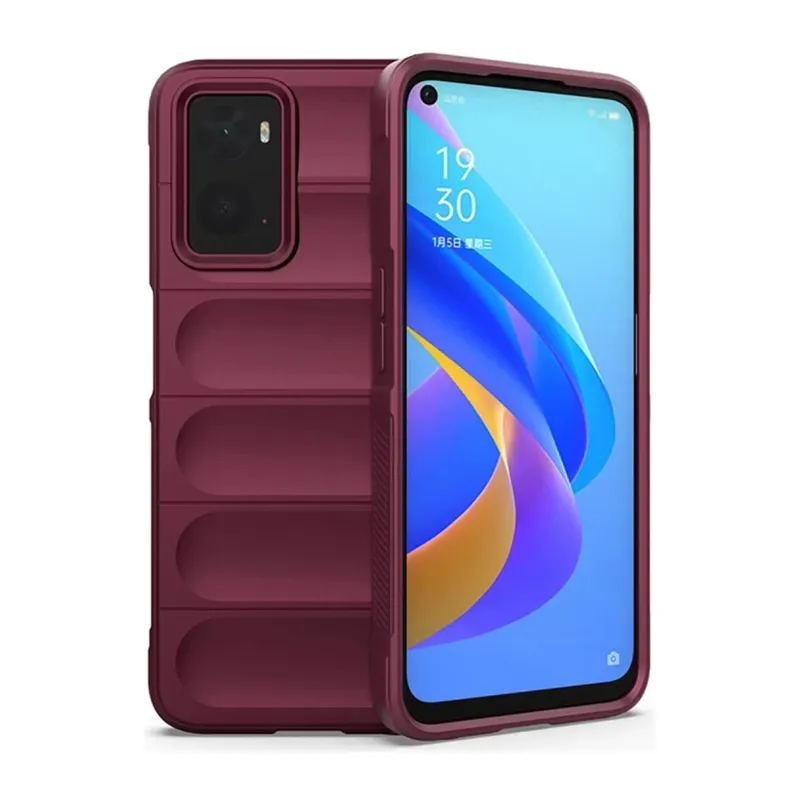 Realme 9i 4G Uyumlu Kılıf Optimum Silikon - Bordo