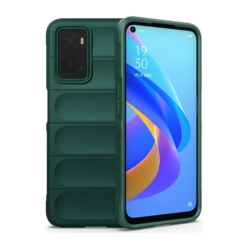 Realme 9i 4G Uyumlu Kılıf Optimum Silikon - Koyu Yeşil