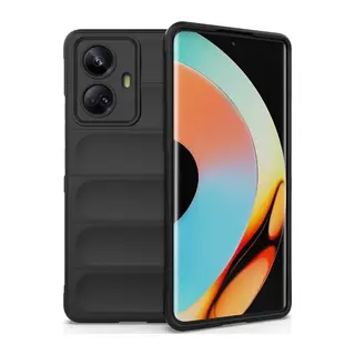 Realme 10 Pro 5G Uyumlu Kılıf Optimum Silikon - Siyah