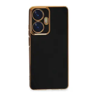 Realme C55 Uyumlu Kılıf Volet Silikon - Siyah