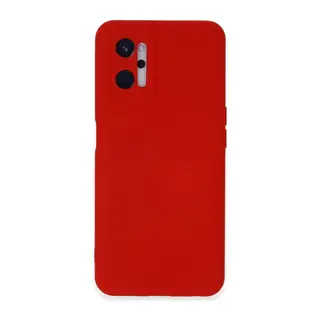 Realme 9i 4G Uyumlu Kılıf Nano içi Kadife Silikon - Kırmızı