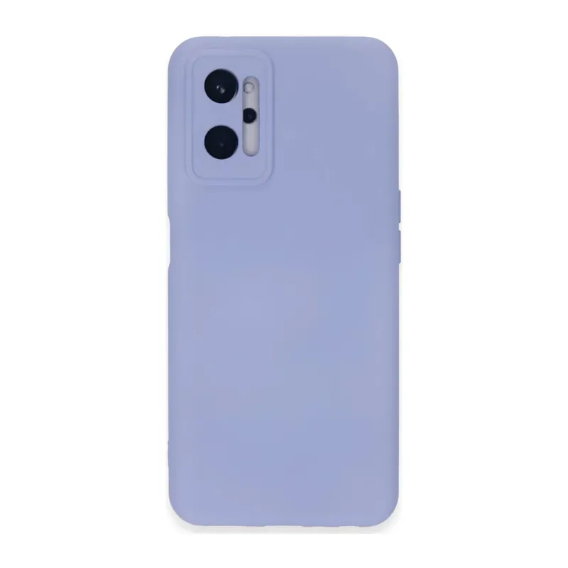 Realme 9i 4G Uyumlu Kılıf Nano içi Kadife Silikon - Lila