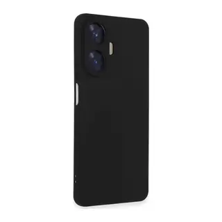 Realme C55 Uyumlu Kılıf Nano içi Kadife Silikon - Siyah