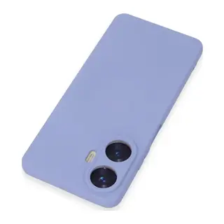 Realme C55 Uyumlu Kılıf Nano içi Kadife Silikon - Lila