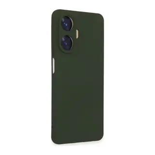 Realme C55 Uyumlu Kılıf Nano içi Kadife Silikon - Koyu Yeşil